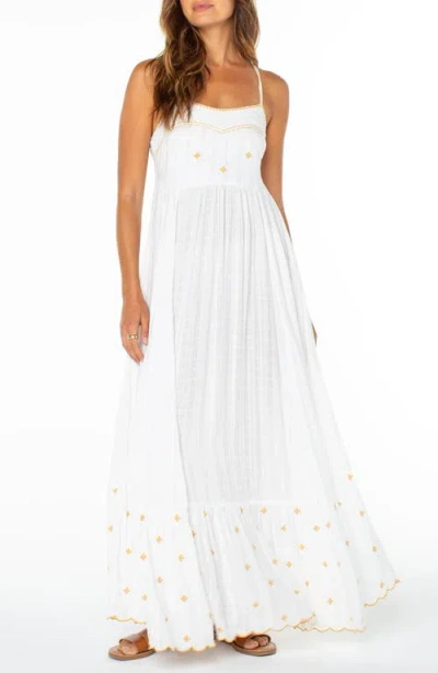 Roxy Sunburst Maxi Dress In White