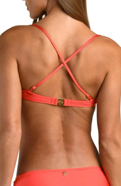 Sunshine 79 Solid Underwire Bra Top In Orange