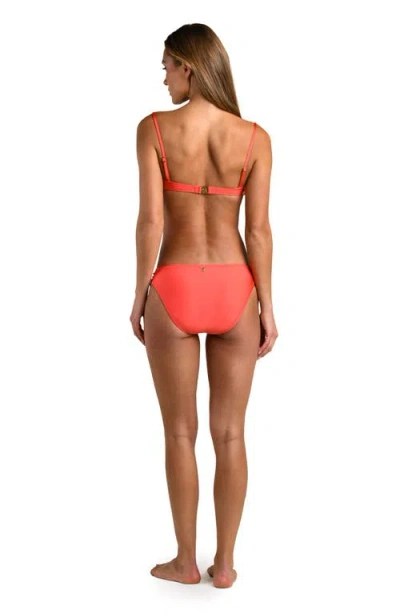 Sunshine 79 Solid Underwire Bra Top In Orange