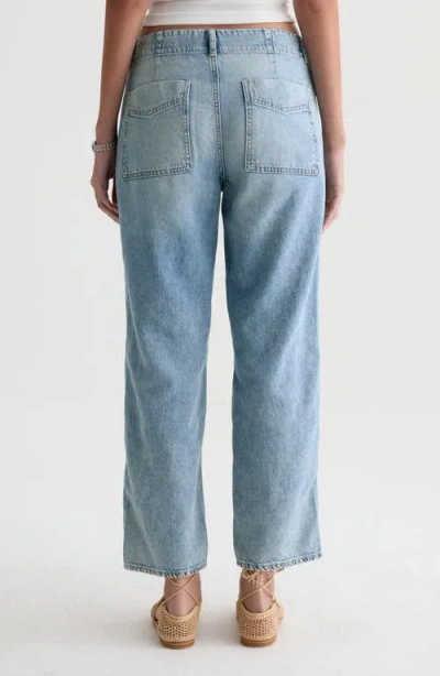 Ag Analeigh Mid Rise Utility Jeans In Wine Garden In Blue