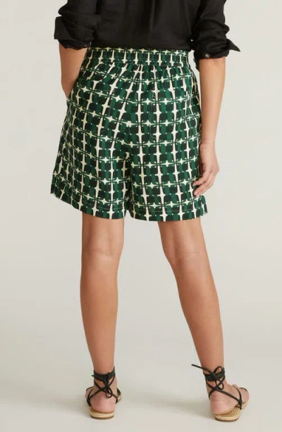 Universal Standard Juniper Pull-on Linen Blend Shorts In Green
