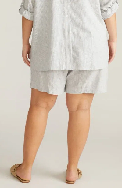 Universal Standard Juniper Pull-on Linen Blend Shorts In White