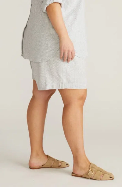 Universal Standard Juniper Pull-on Linen Blend Shorts In White