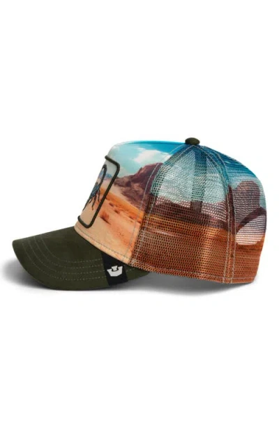 Goorin Bros Scorpion-patch Mesh-panel Trucker Hat In Orange