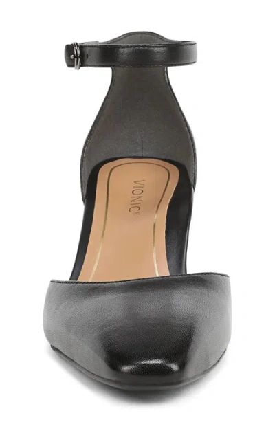 Vionic Scarlett Ankle Strap Pump In Black