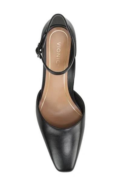 Vionic Scarlett Ankle Strap Pump In Black