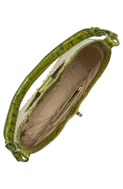 Brahmin Fallon Melbourne Medium Leather Shoulder Bag In Green