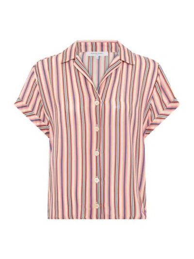 Gerard Darel Cindya Striped Shirt In Pink