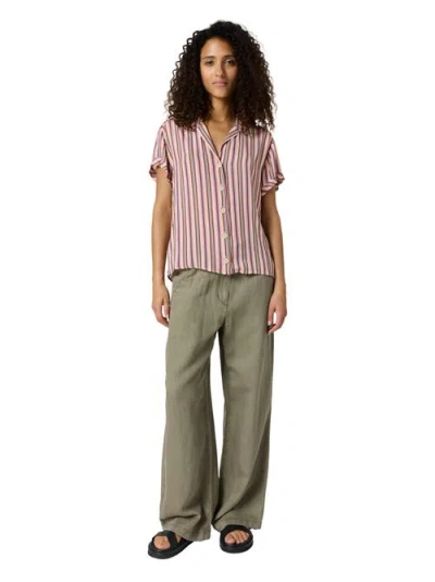 Gerard Darel Cindya Striped Shirt In Pink