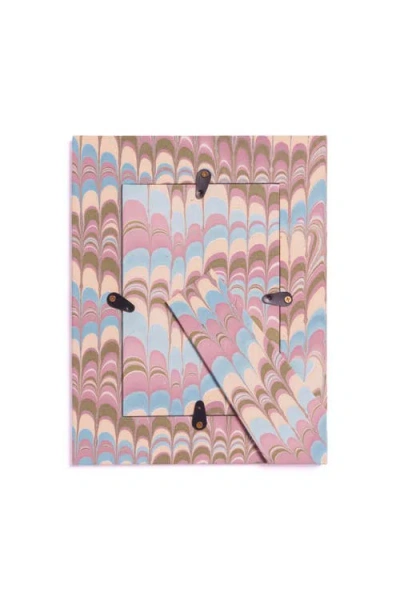 Inner Child Hand-marbled Picture Frame In Multi