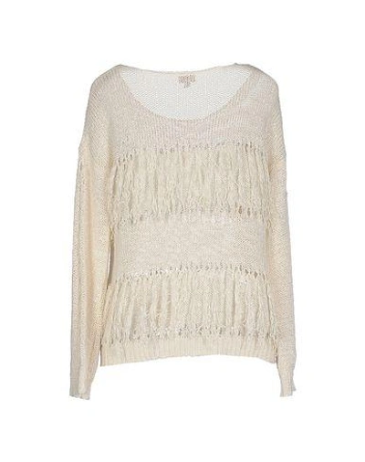 Shop Intropia Sweater In Ivory