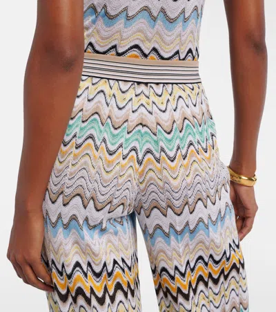 Missoni Pull On Pants Multicolor Beige Light Base In Multi