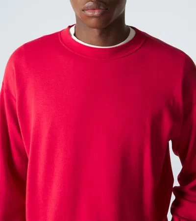 Auralee High Twist Light Sweat Pullover In Pink