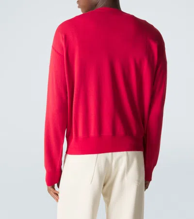 Auralee High Twist Light Sweat Pullover In Pink