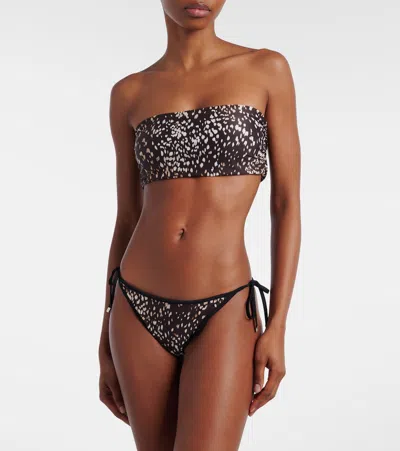 Attico Leopard-print Bikini In Multi