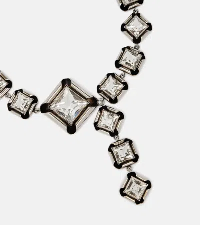 Givenchy Crystal-embellished Necklace In Silver