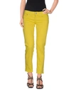 Dondup Denim Capris In Yellow