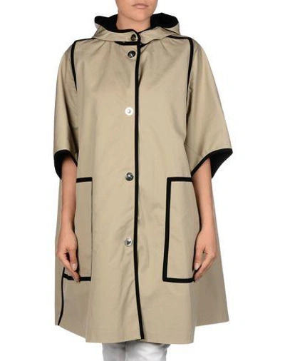 Shop Michael Kors Full-length Jacket In Beige