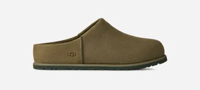 Ugg ® Men's Otzo Clog Nubuck Shoes In Burnt Olive In Green