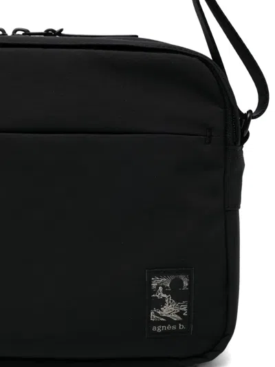 Agnès B. Medium Trip Messenger Bag In Black