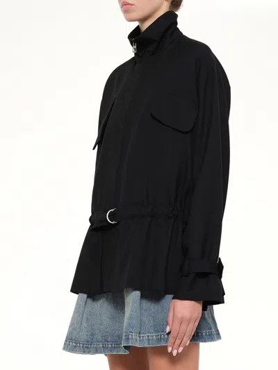 Loewe Pocket Drawstring Jacket In Black