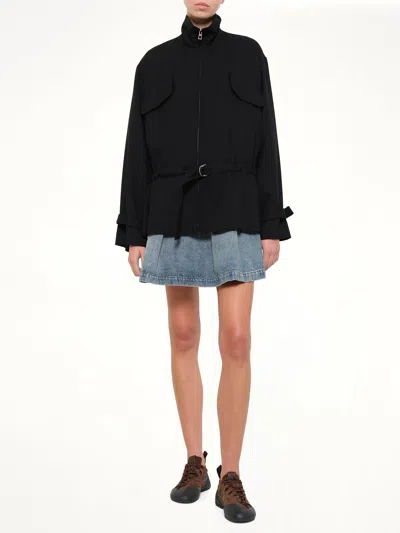 Loewe Pocket Drawstring Jacket In Black
