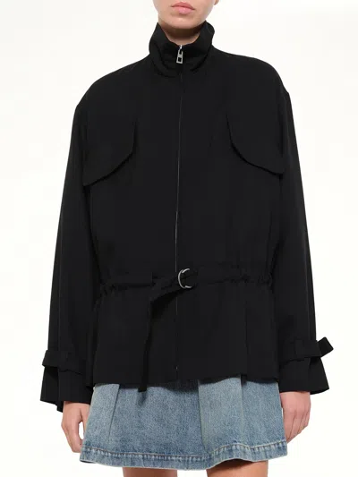 Loewe Pocket Drawstring Jacket In Black