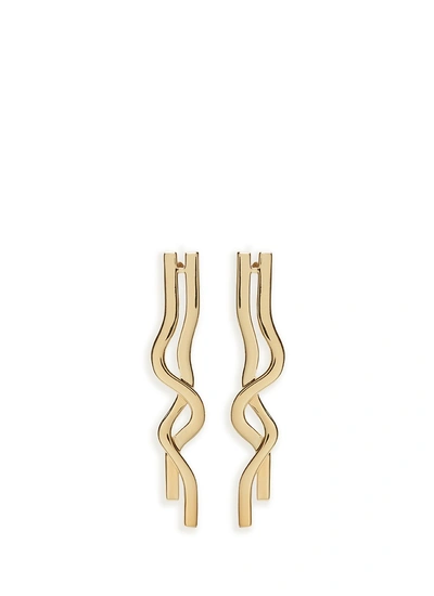 Elizabeth And James 'sueno' Gold Plated Wavy Earrings