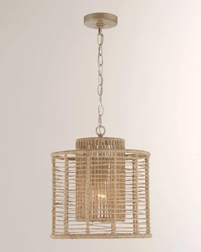Crystorama Jayna 1 Light Burnished Silver Pendant In Brown