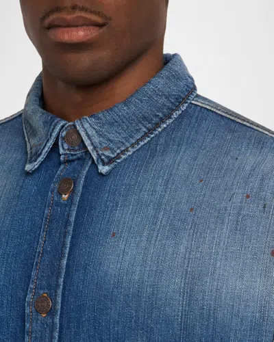 Acne Studios Oversized Denim Jacket In Blue