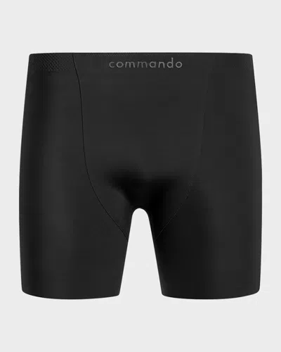 Commando Men's Bonded Microtech Boxer Briefs In Black