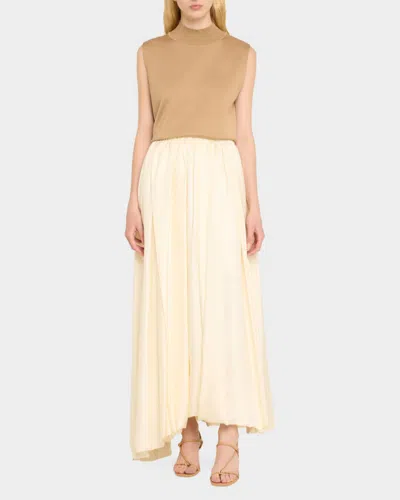 Loeffler Randall Triana Strappy Mid Heel Sandals With Ball Dune In Brown