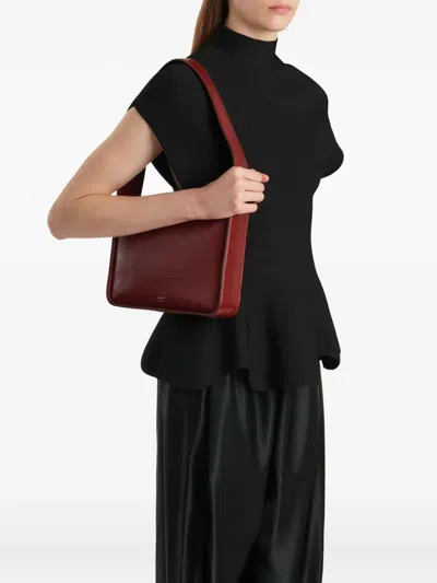Khaite Lori Squared Bag In Red