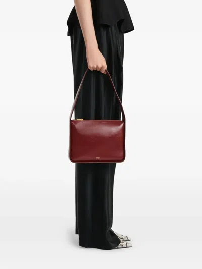 Khaite Lori Squared Bag In Red