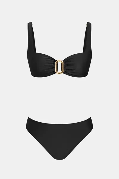 Cupshe Daydream Sequence Bikini Set In Black