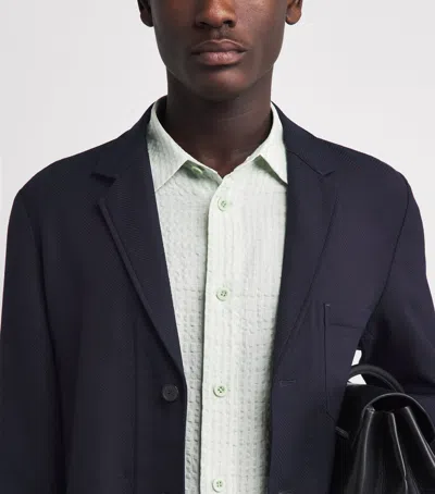 Paul Smith Wool-blend Unstructured Blazer In Black
