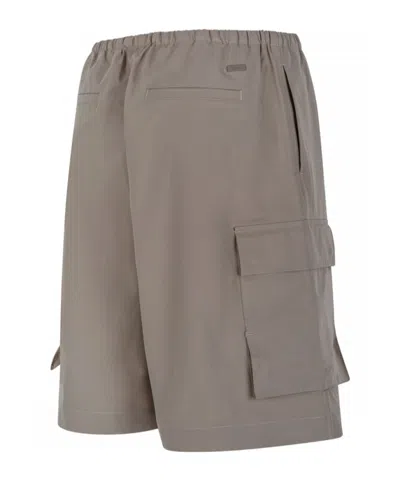 Herno Drawstring Shorts In Brown