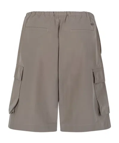 Herno Drawstring Shorts In Brown