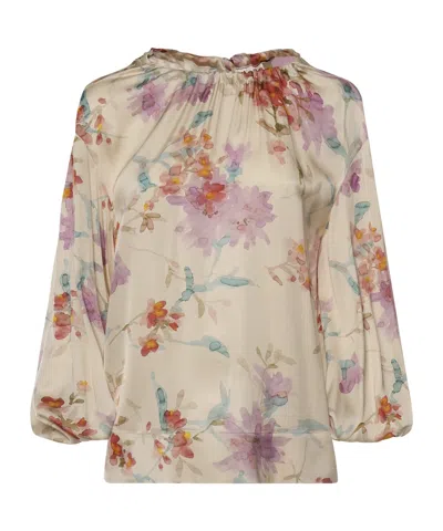Herno Floral Printed Blouse In Multi