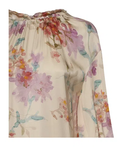 Herno Floral Printed Blouse In Multi