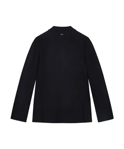 Herno Wool Blazer Jacket Men In Black