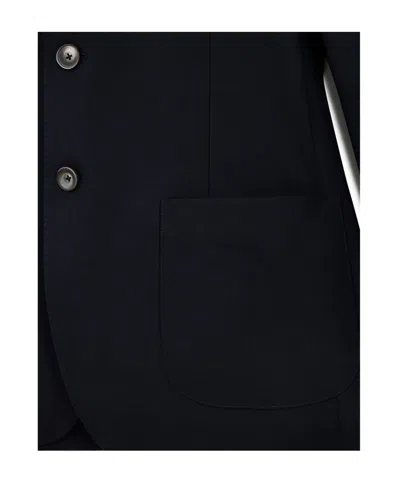 Herno Wool Blazer Jacket Men In Black