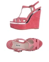 Miu Miu Sandals In Pink