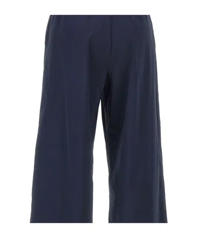 Herno Wide-leg Drawstring Pants In Blue