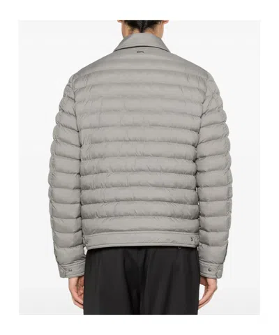 Herno Buttoned Pocket Jacket In Gray