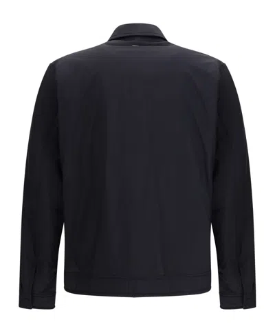 Herno Globe Lab Padded Shacket Jacket In Blue
