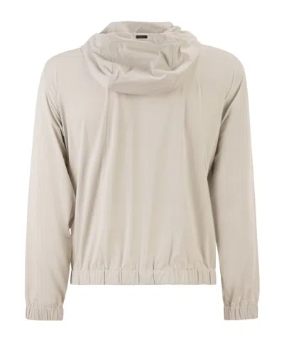 Herno Men Stretch Techno-nylon Bomber Jacket In Pink