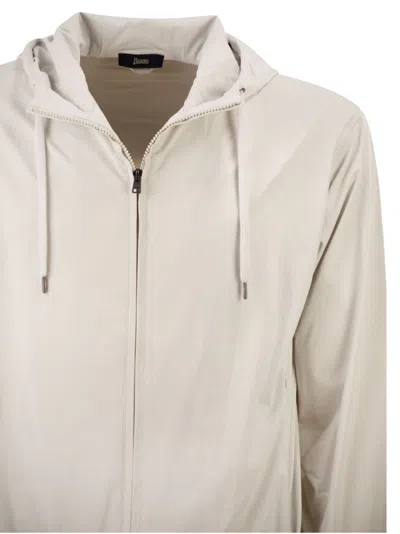Herno Men Stretch Techno-nylon Bomber Jacket In Pink