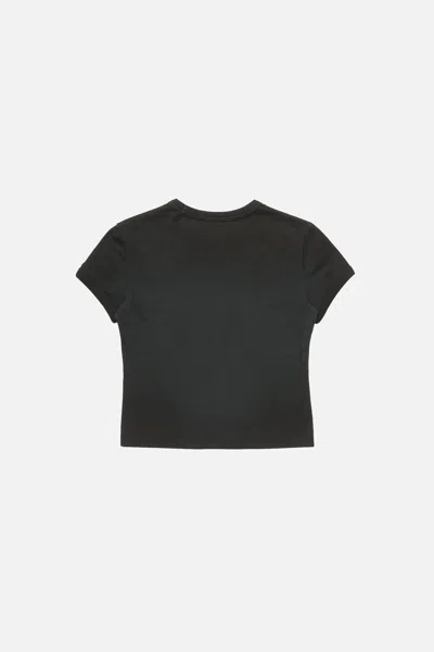 Acne Studios Logo-print Short-sleeve T-shirt In Black