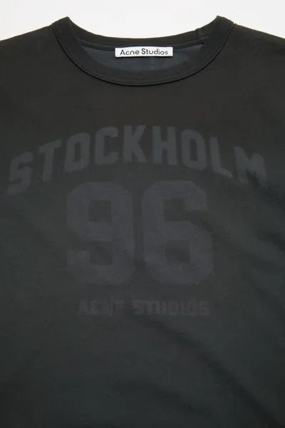 Acne Studios Logo-print Short-sleeve T-shirt In Black